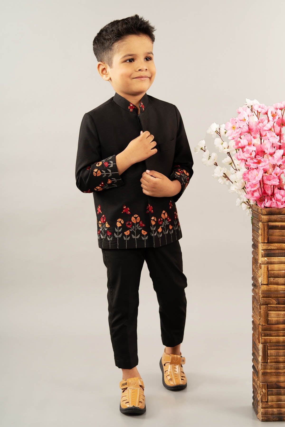 Designer Little Brats Birdy Viscose Suit For Kids Available online at ScrollnShops