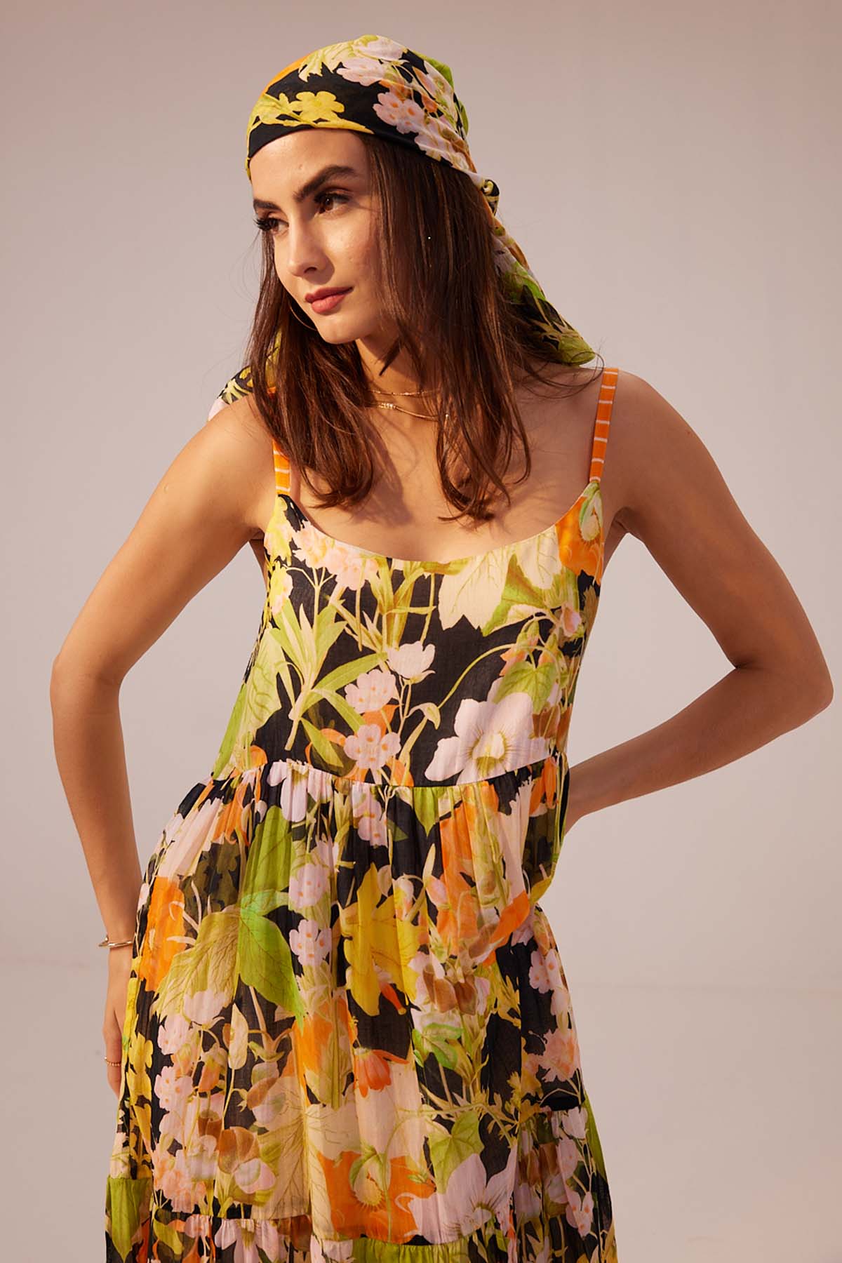 Blossoming Cami Tiered Dress