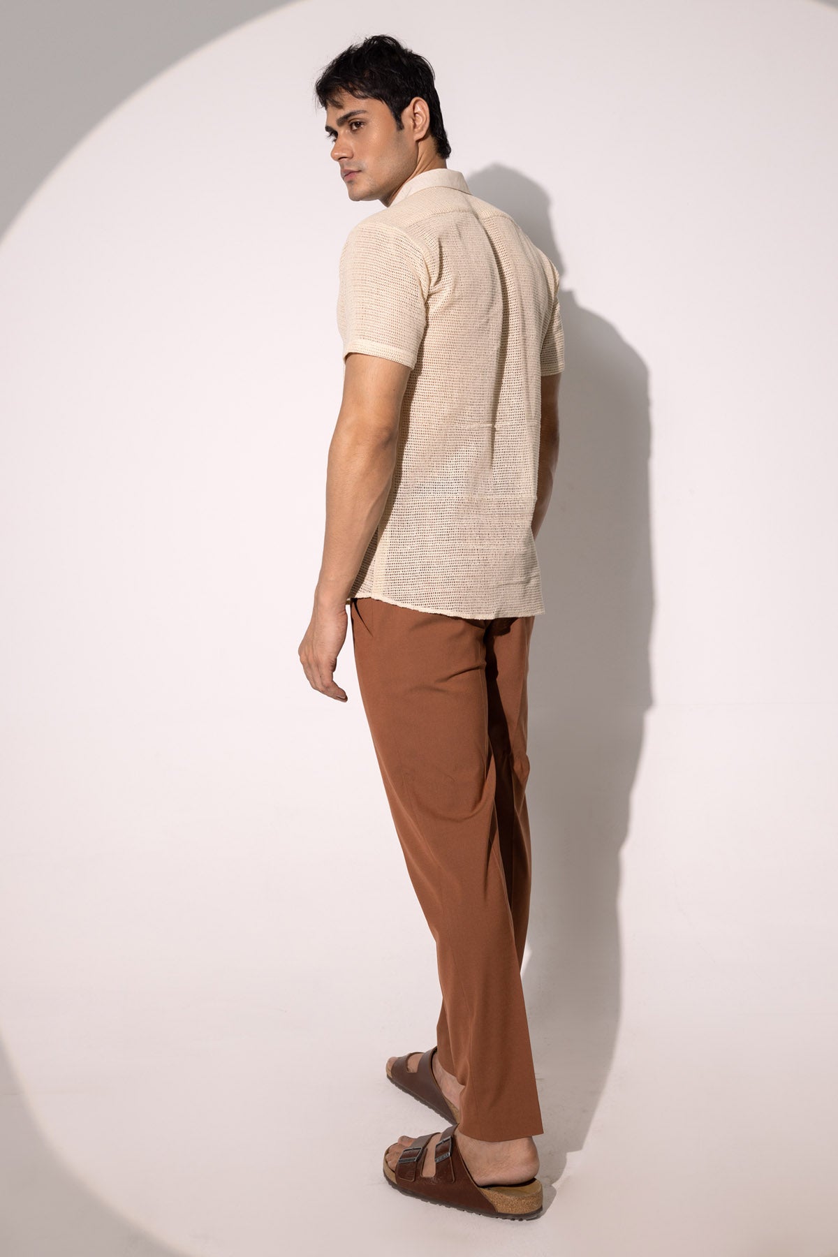 Brown Imported Crepe Pants