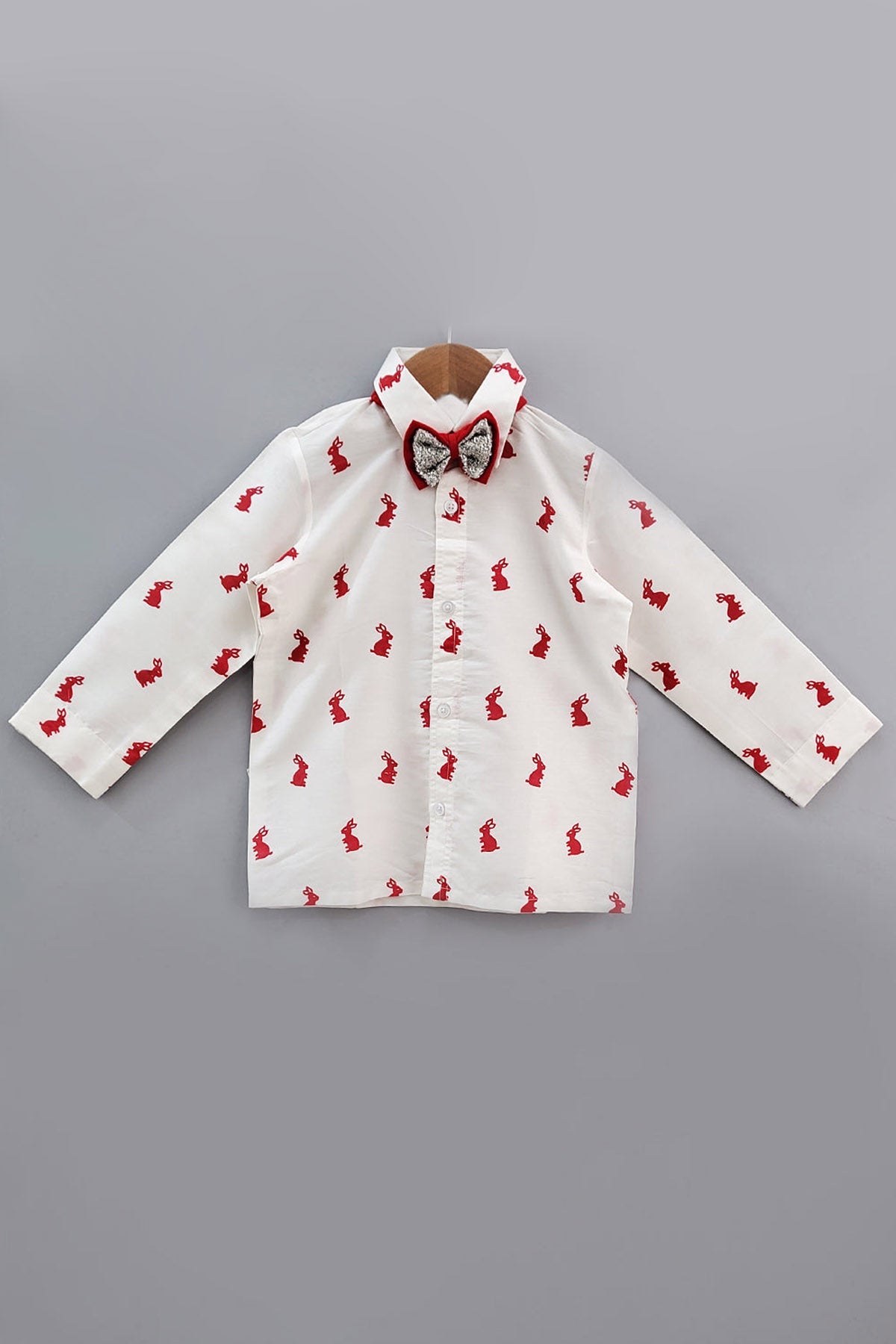 Designer Little Brats Bunny Printed Shirt For Kids Available online at ScrollnShops