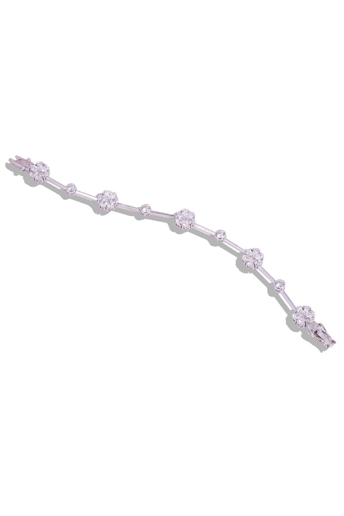 Floral Sterling Silver Bracelet