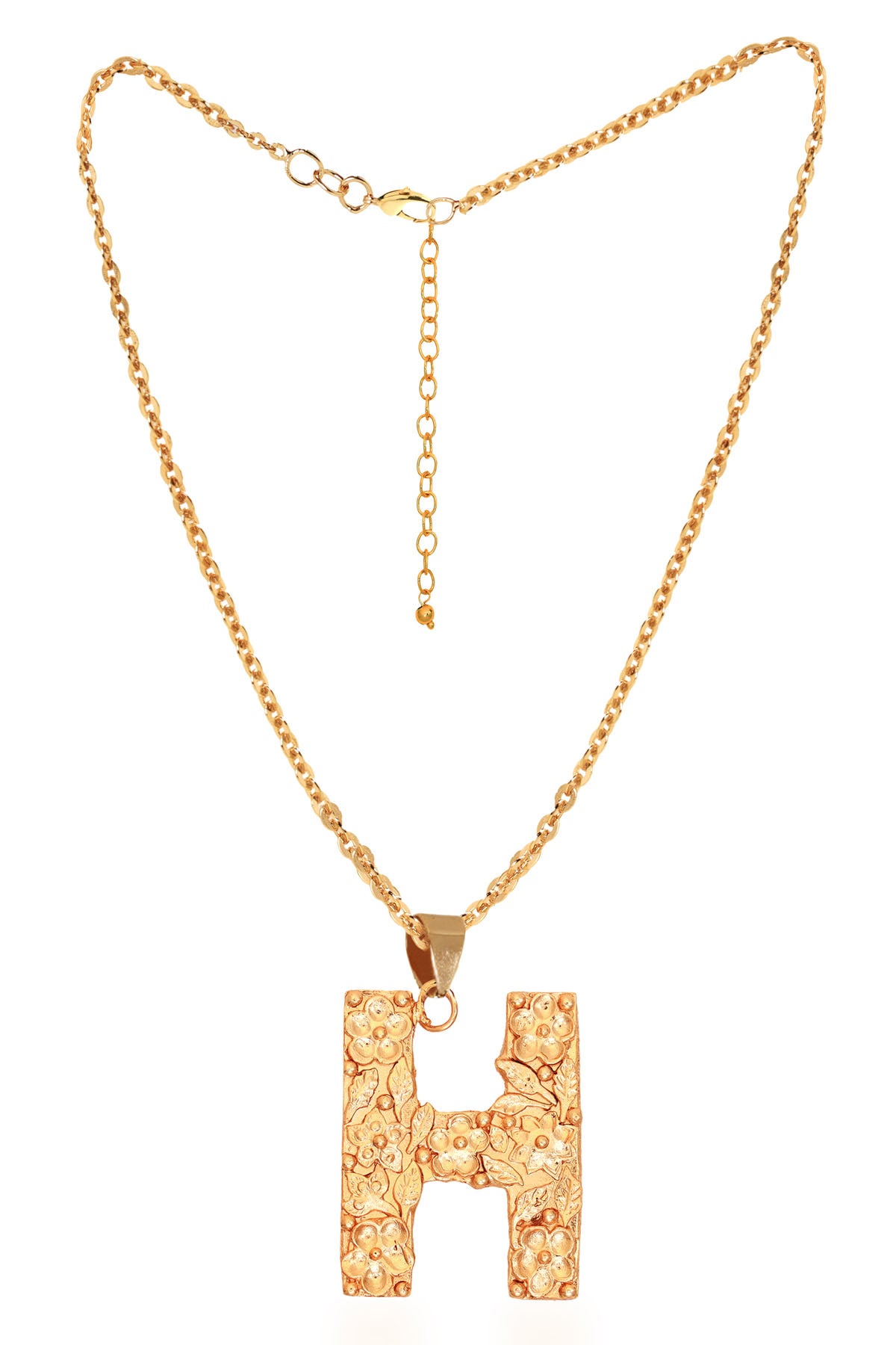Gold Plated H Letter Pendant