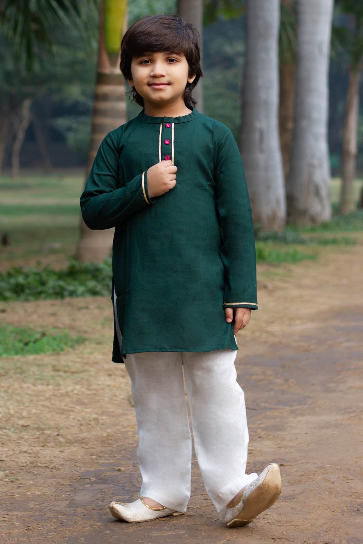 Designer ViYa Gota Embroidered Kurta Set For Kids (Boys & Girls) Available online at ScrollnShops