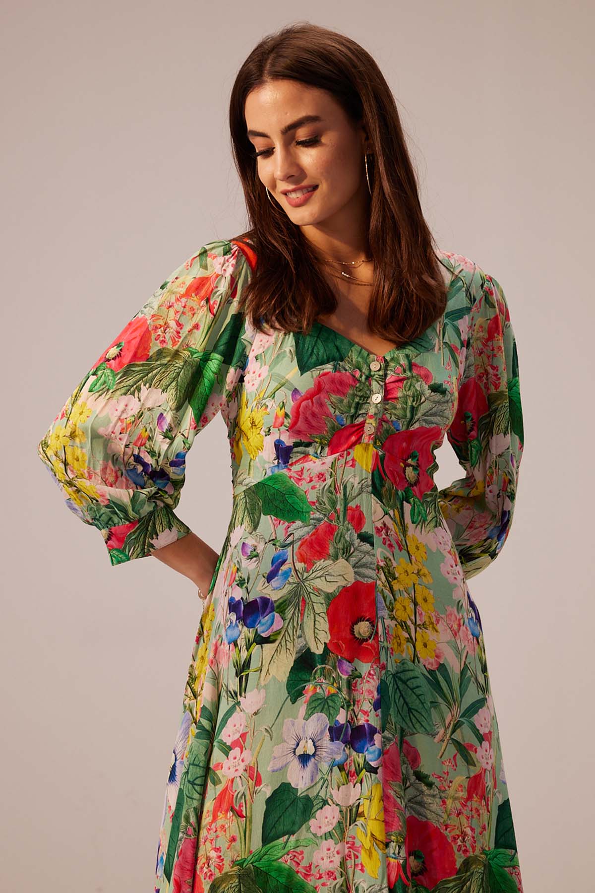 Multicolor Blossoming Dress
