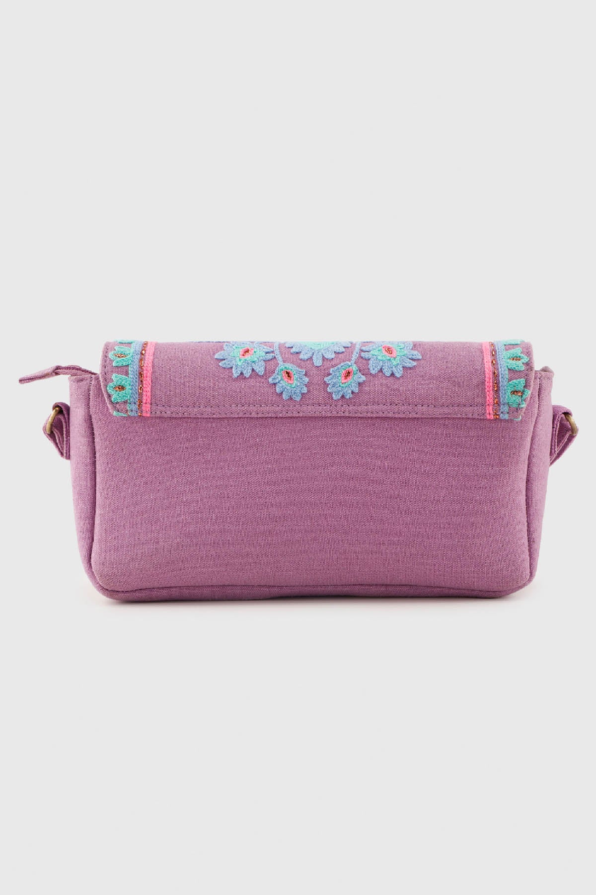 Purple Floral Sling Bag