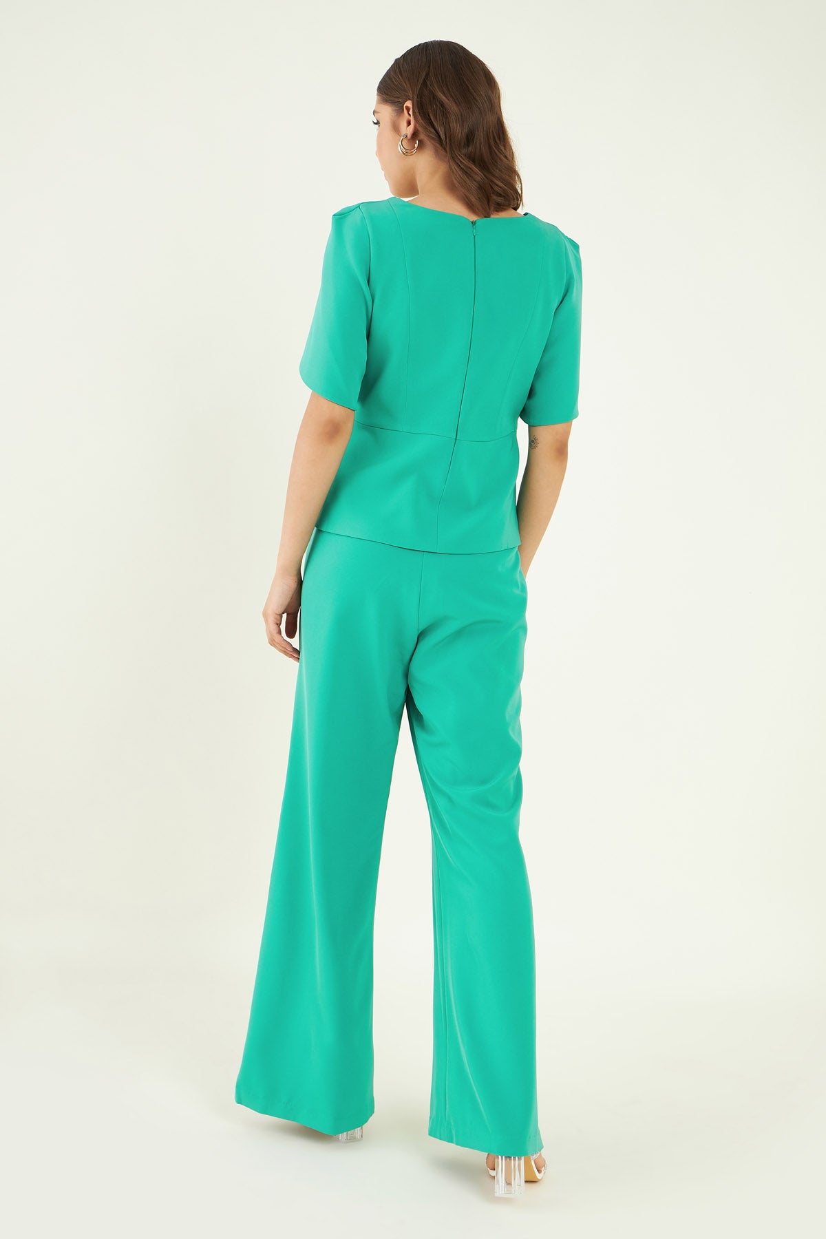 Turquoise Belted Co-ord Set