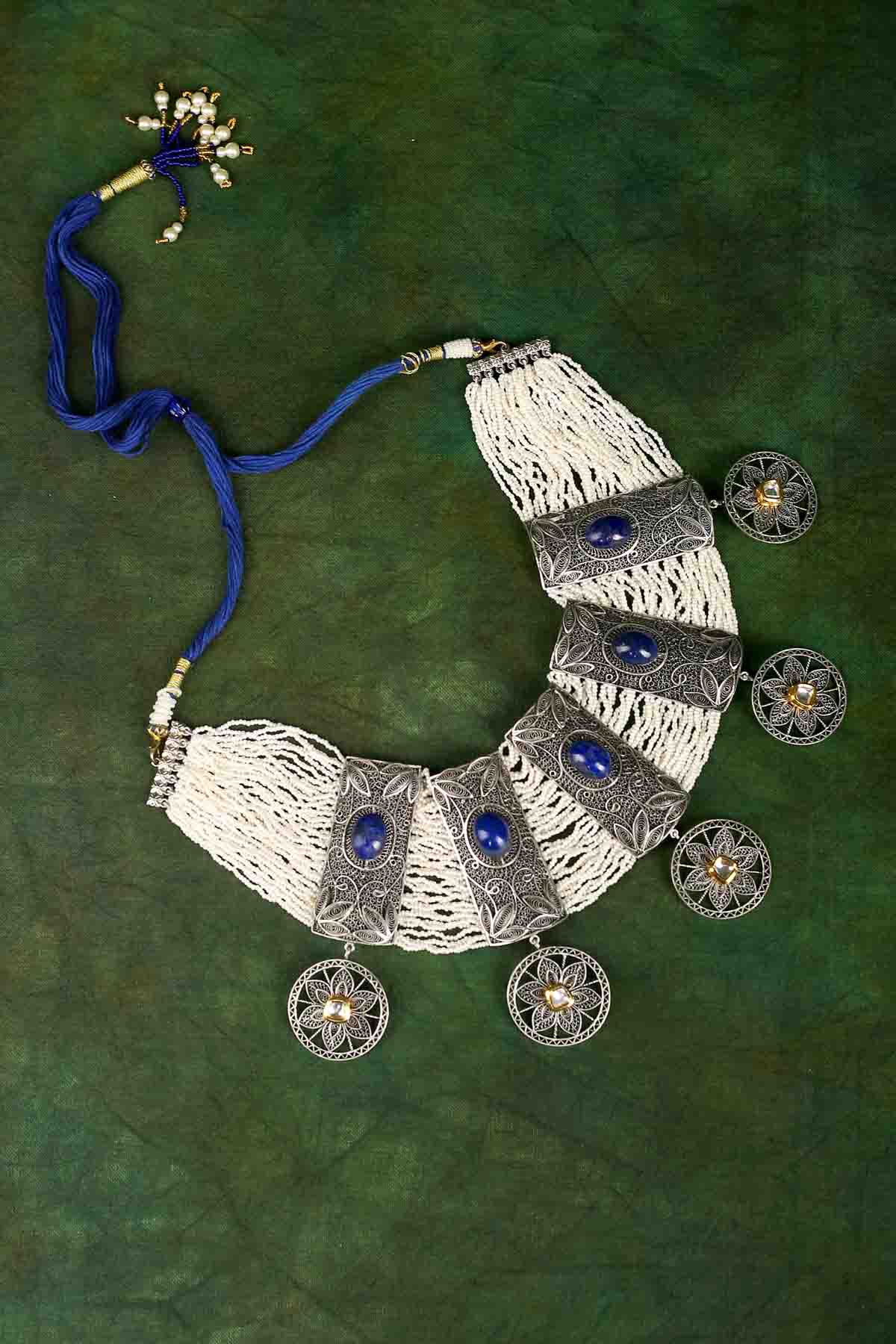 Blue Lapiz Stone Necklace