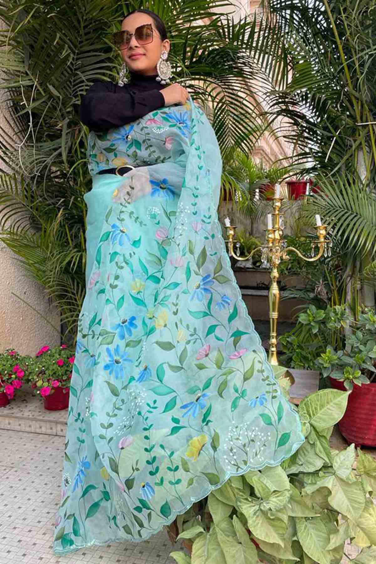 Embellished Pure Silk Saree