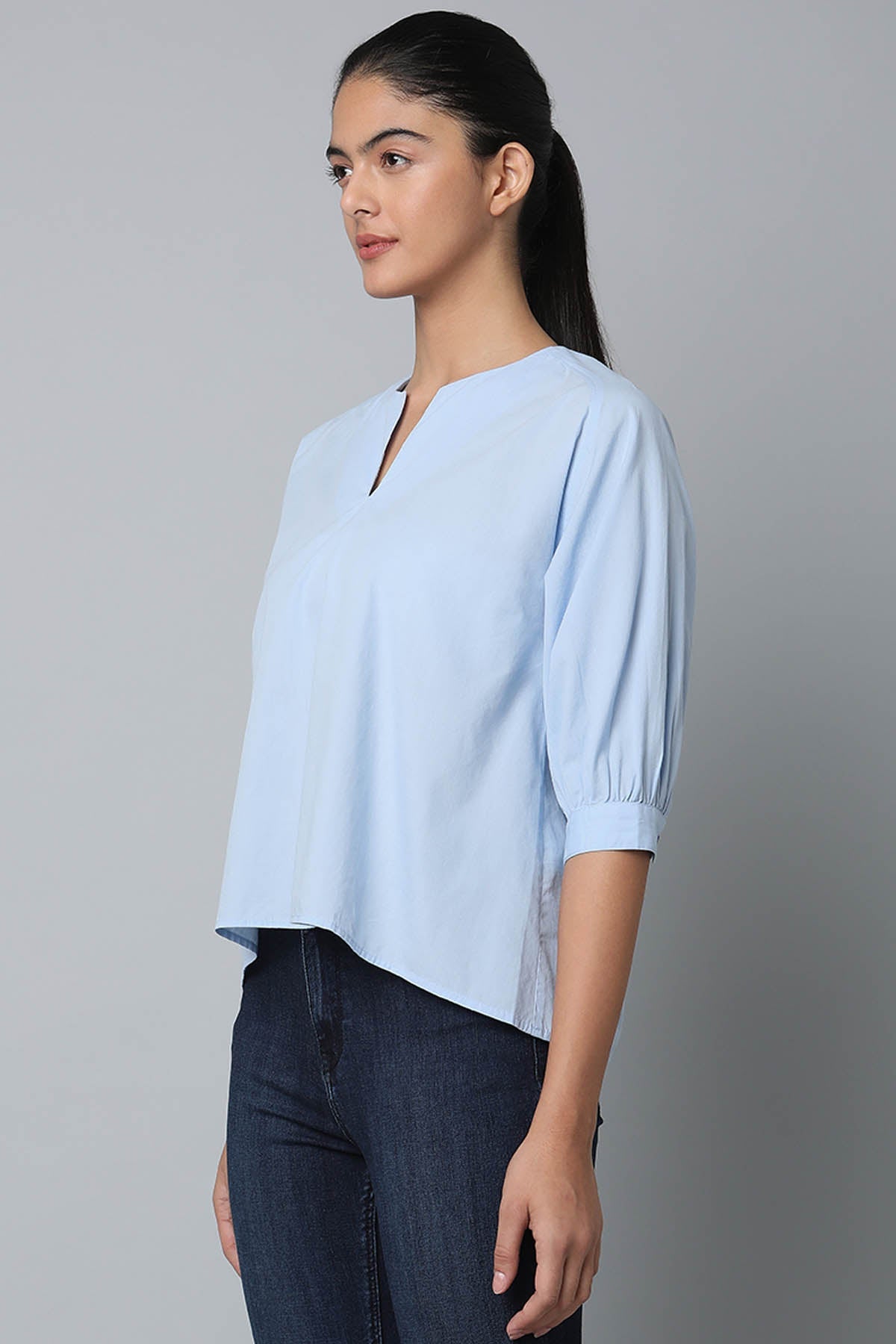 High Low Cotton Top