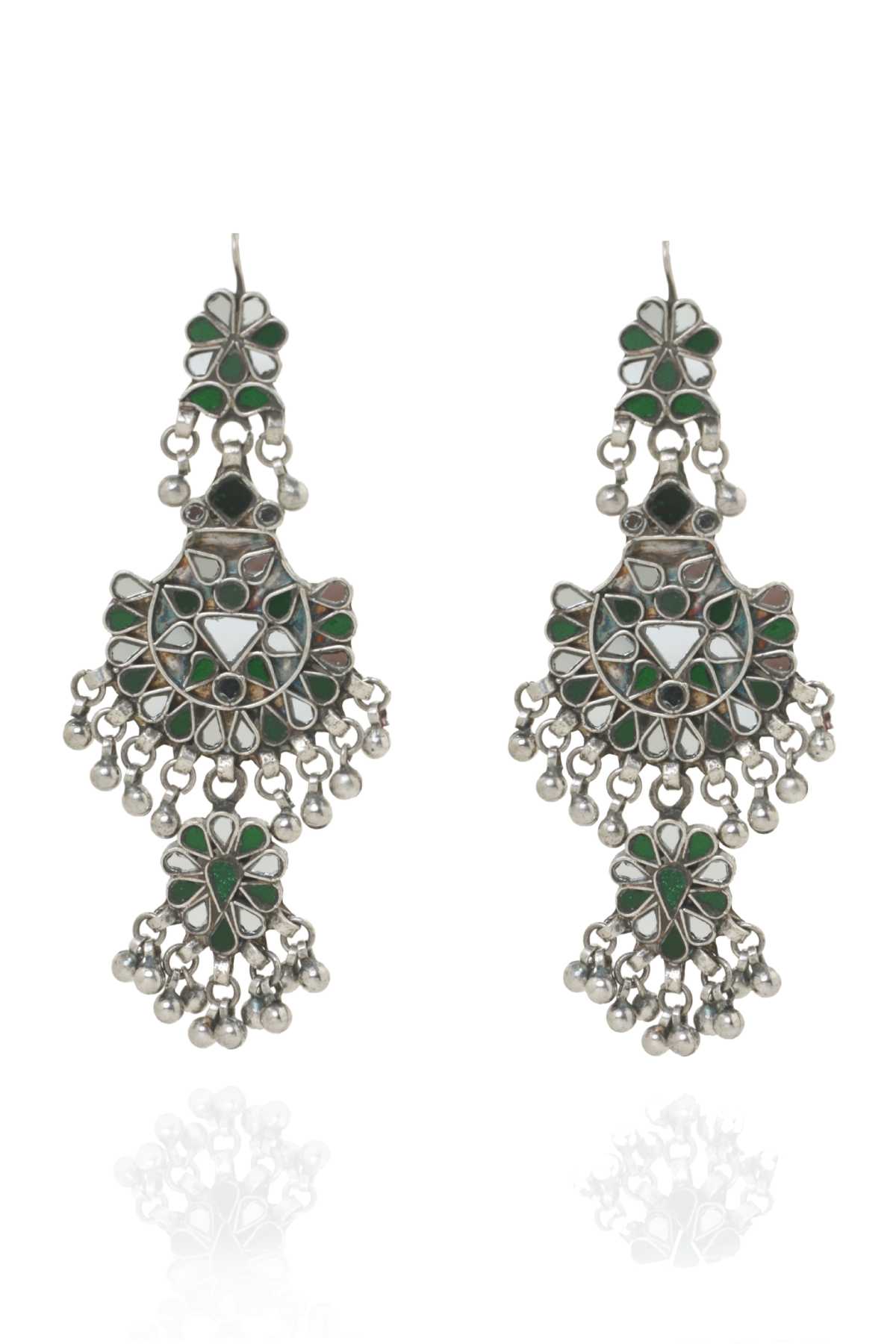 Glass Jhumka Earrings