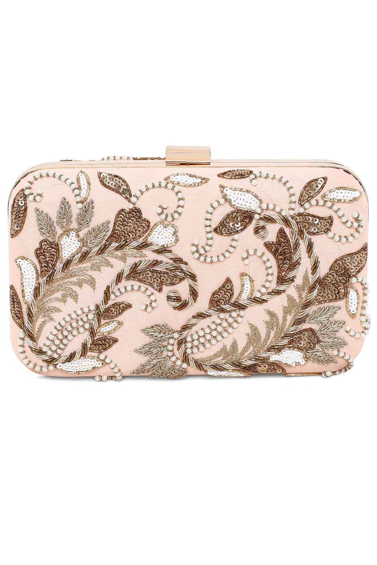 Paisley Embroidered Clutch