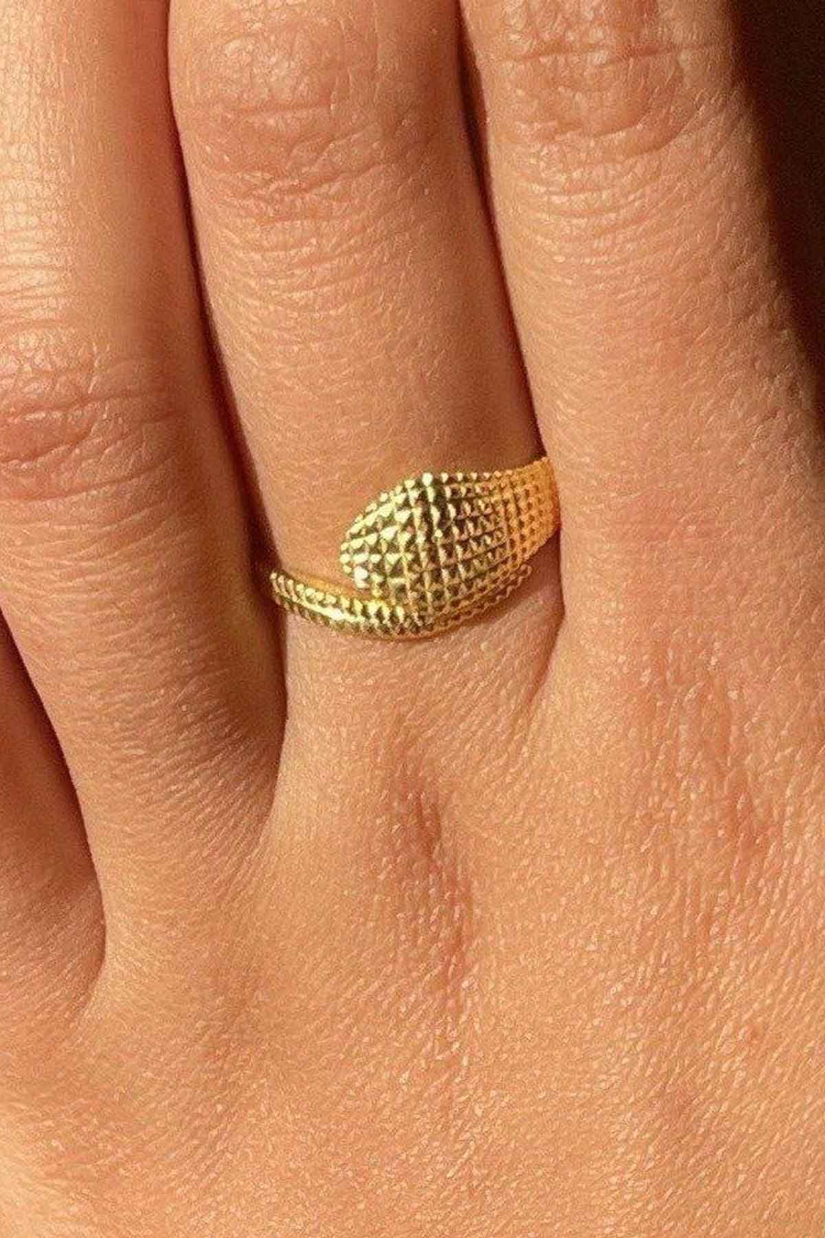 Sila Snake Gold Plated Ring
