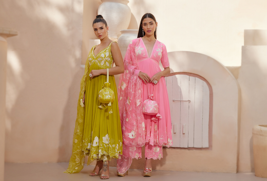 Curating Flair with Every Stitch: Designer Anarkali Sets at ScrollnShops