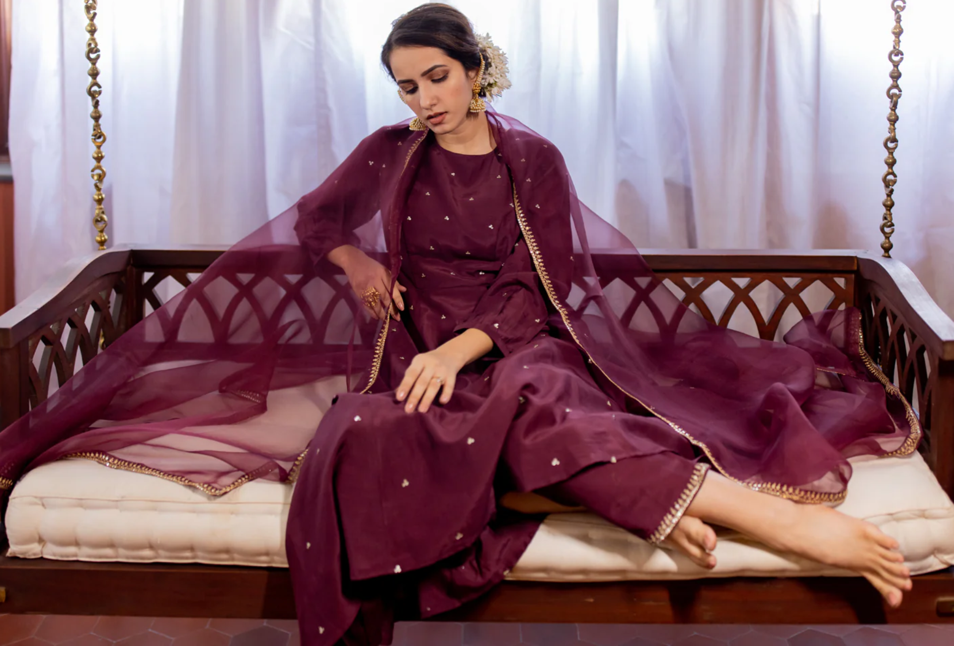 Discover the art of sustainable luxury and style with Juanita by Shubhda only at ScrollnShops