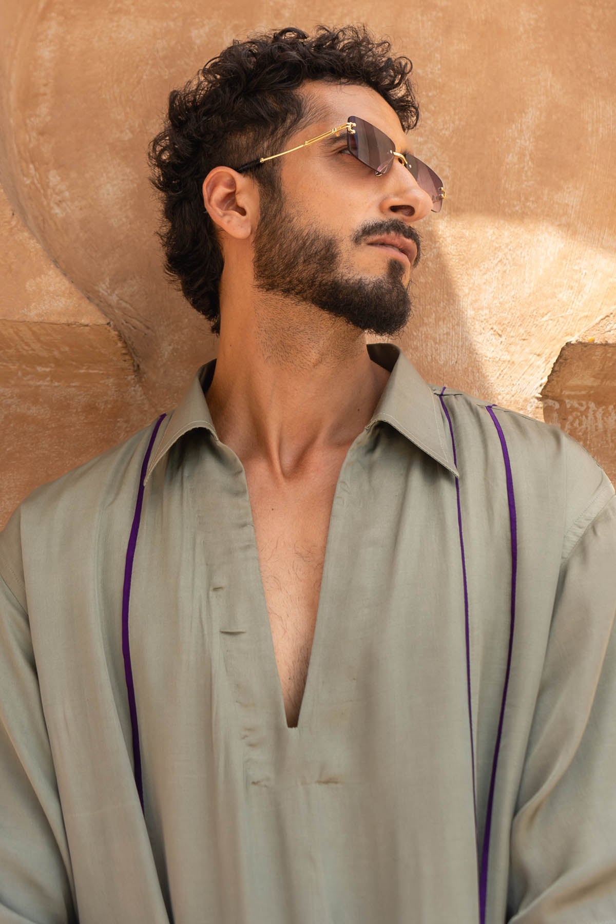 Green Bemberg Modal Silk Shirt