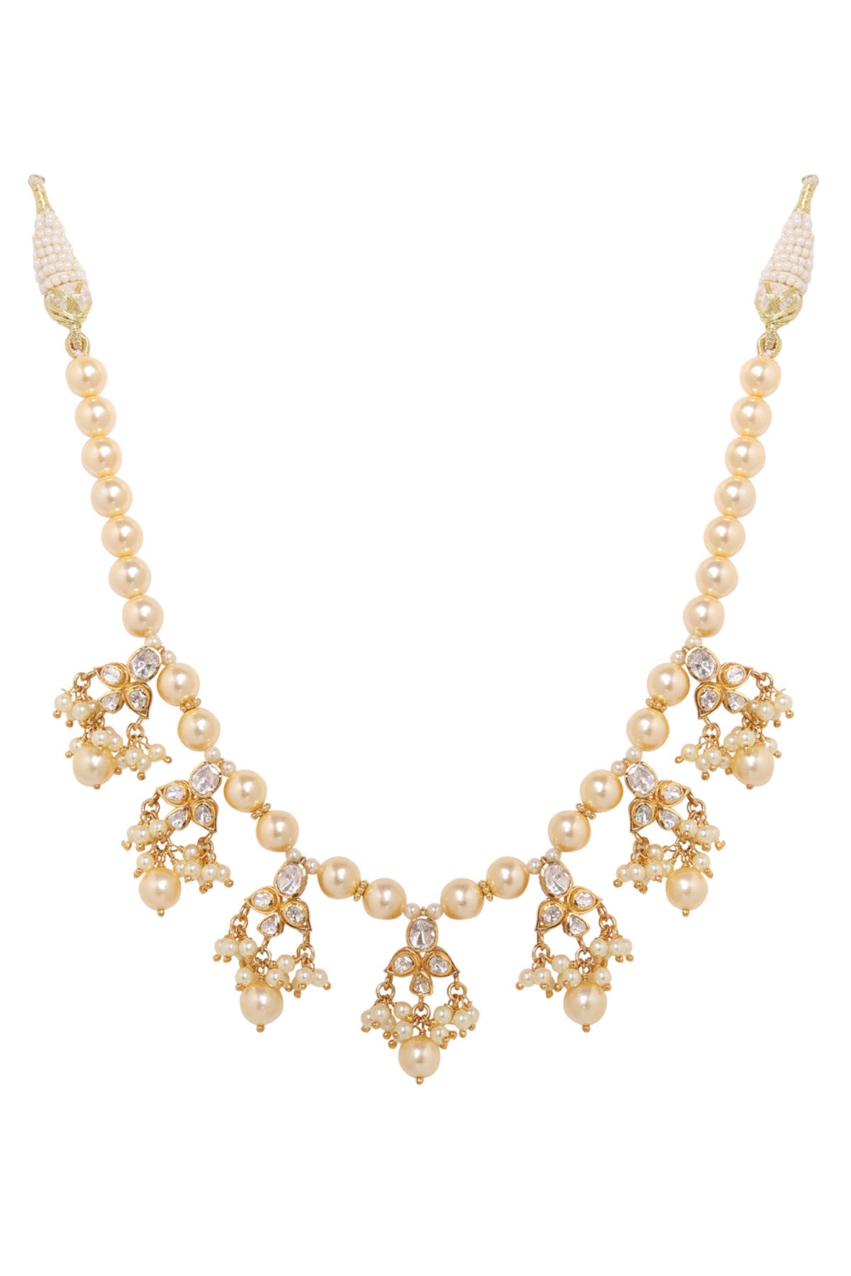 925 Silver Polki Necklace