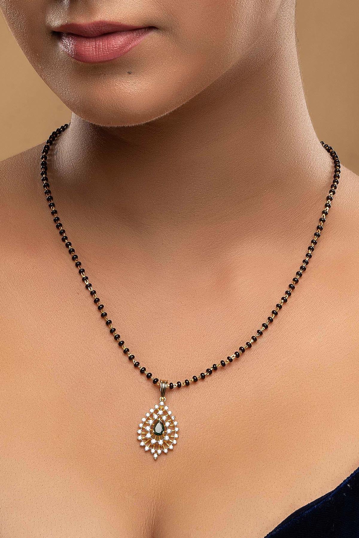 Buy 925 Silver Black Mangalsutra for women by Sica online available at scrollnshops