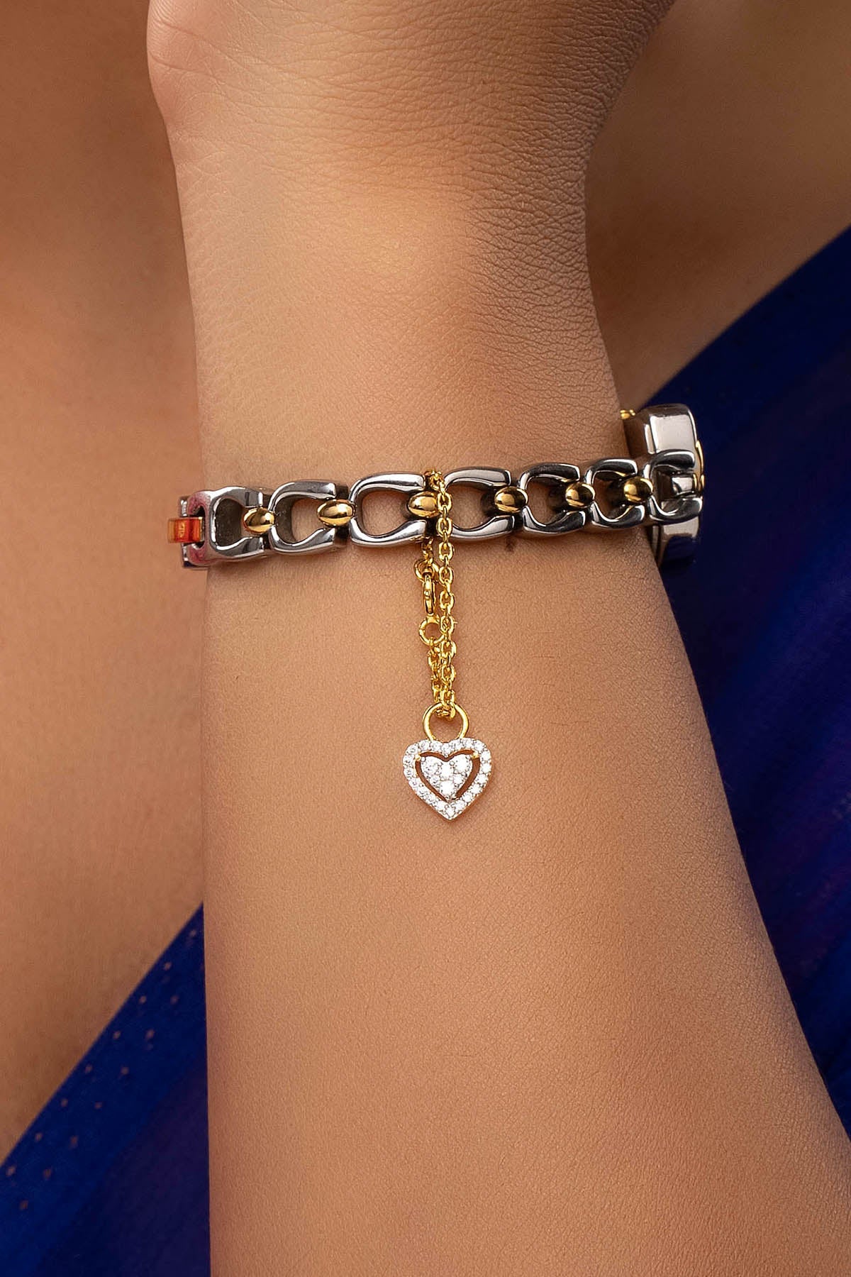Buy 925 Silver Heart Watch Charm for women by Sica online available at scrollnshops
