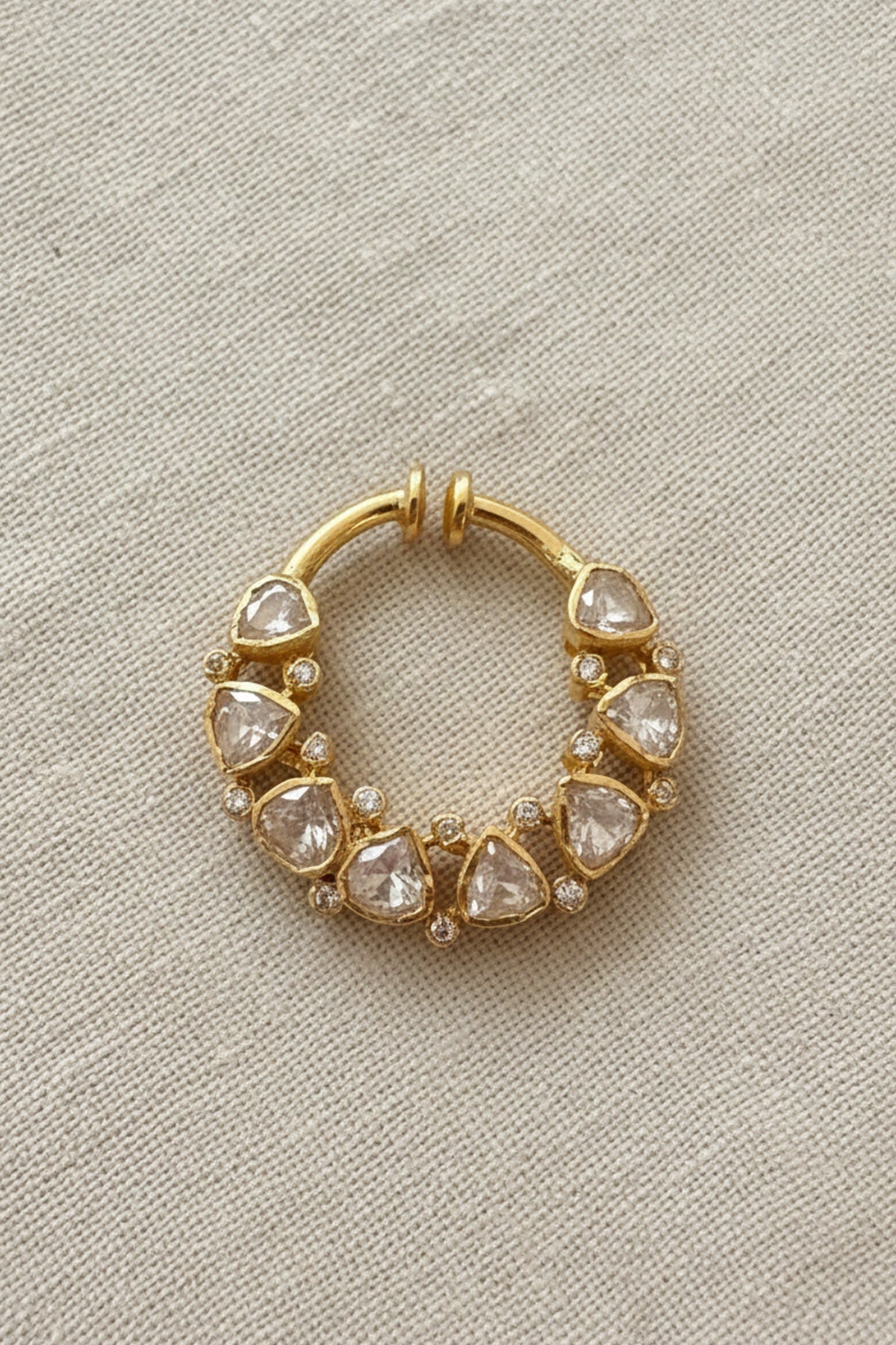 Buy 925 Silver Moissanite Nose Ring Set for women by Sica online available at scrollnshops