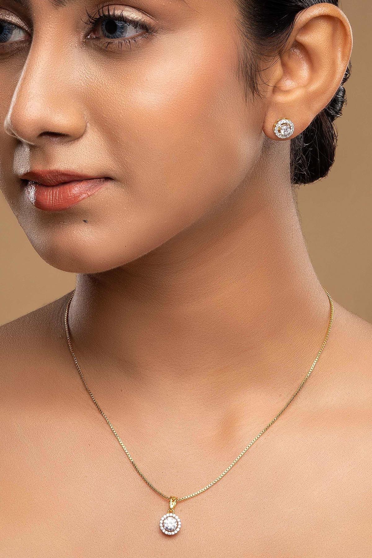 Buy 925 Silver Round Jewellery Set for women by Sica online available at scrollnshops