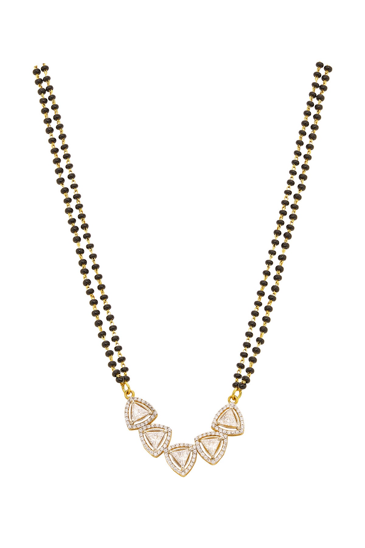 925 Silver Trikona Mangalsutra