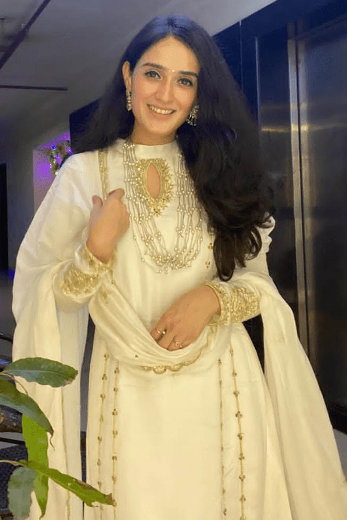 A-Line Embroidered Kurta Set