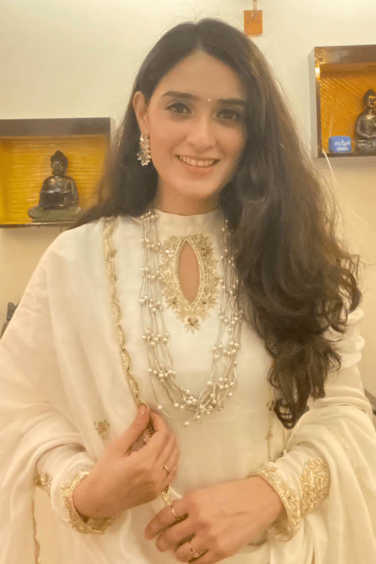 A-Line Embroidered Kurta Set