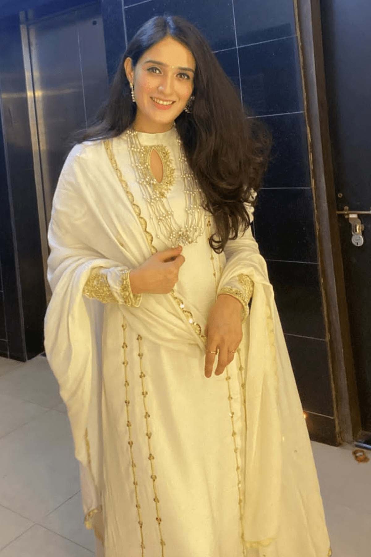 A-Line Embroidered Kurta Set