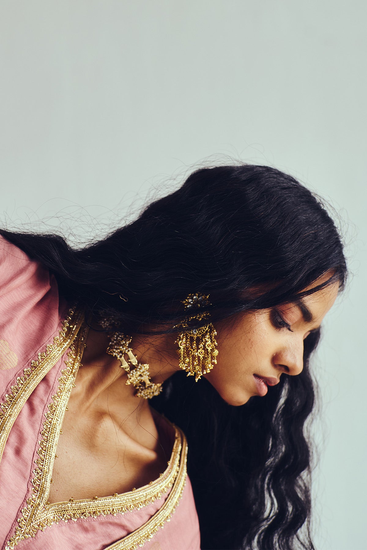 Aari Embroidered Anarkali Set