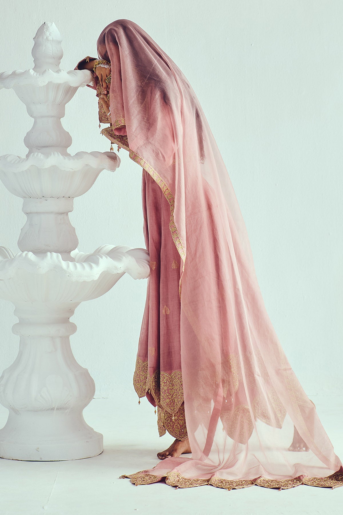 Aari Embroidered Anarkali Set