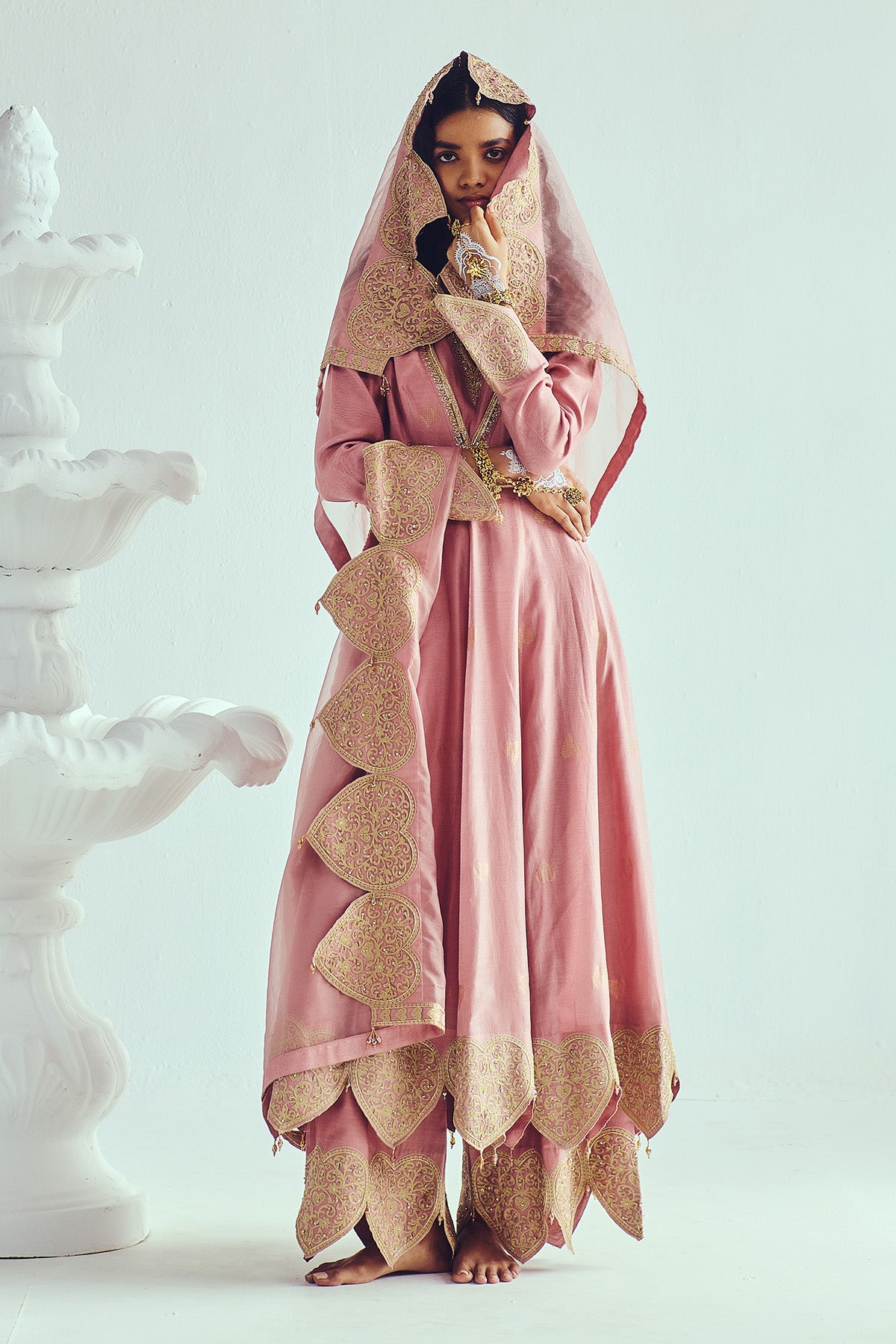 Aari Embroidered Anarkali Set