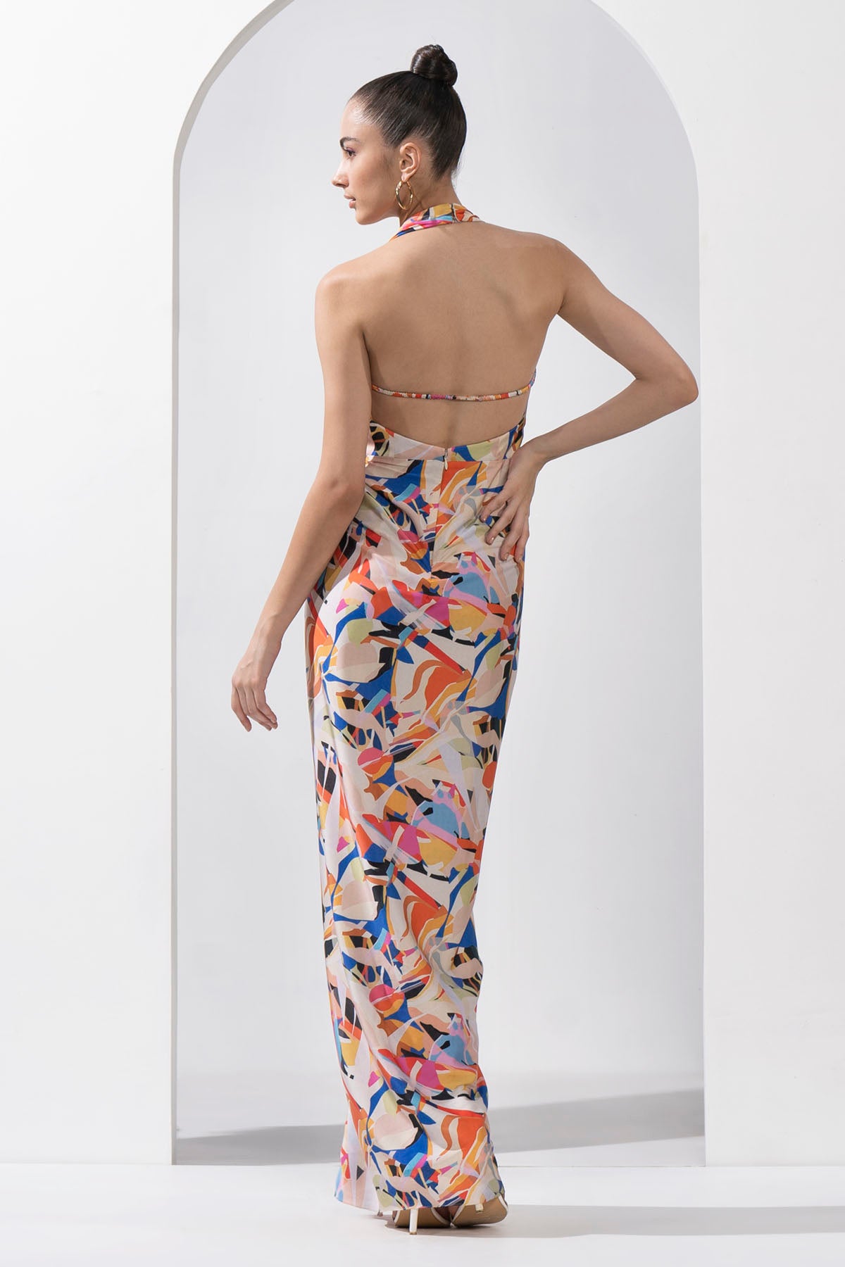 Abstract Geo Printed Dress