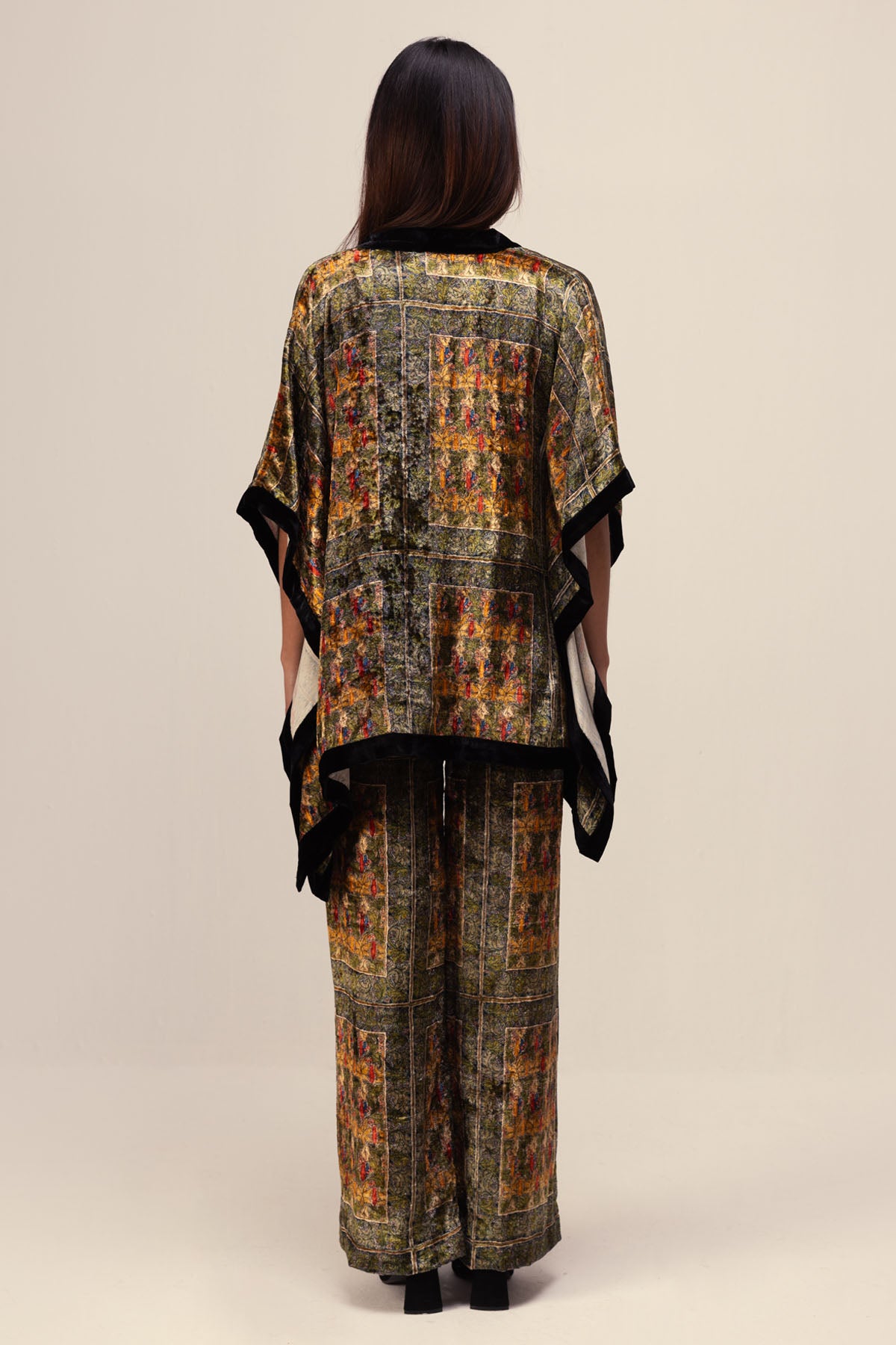 Abstract Kimono Top & Pants