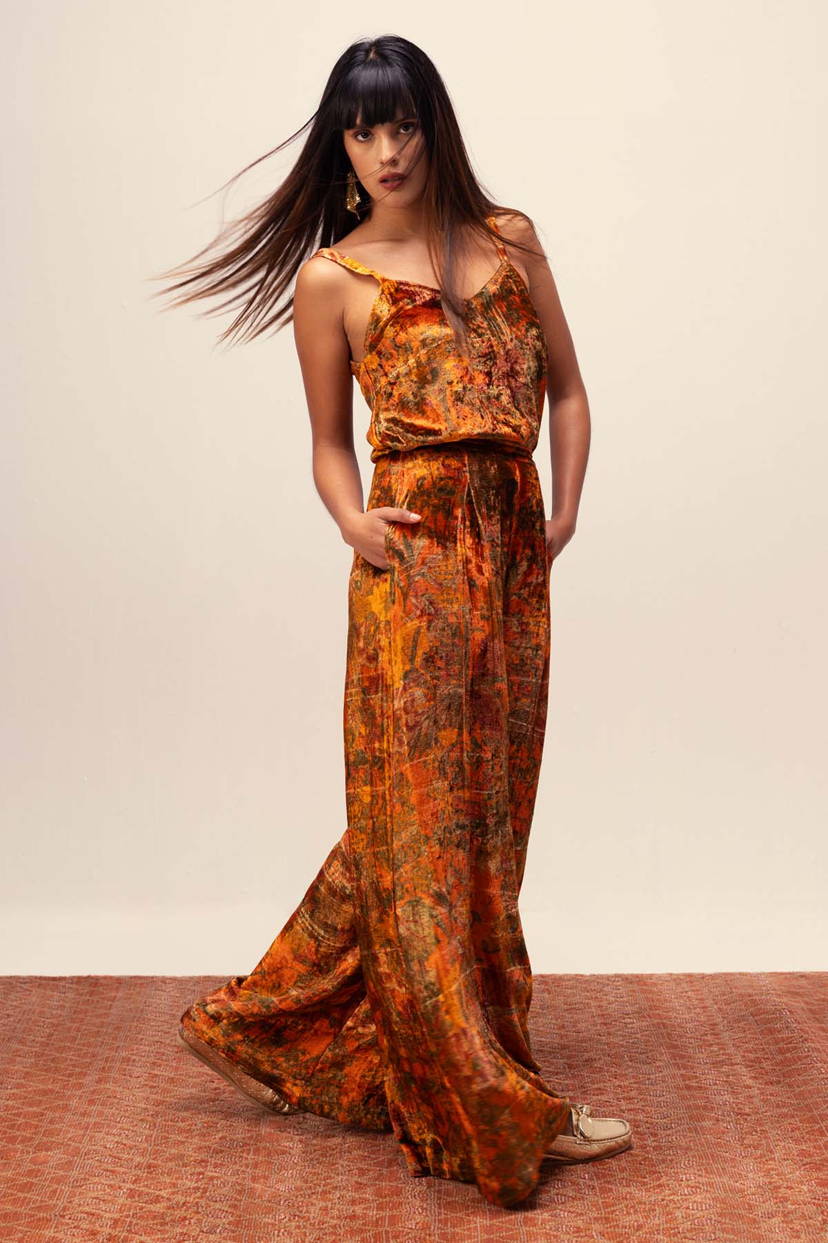 Abstract Print Cami Top & Pants