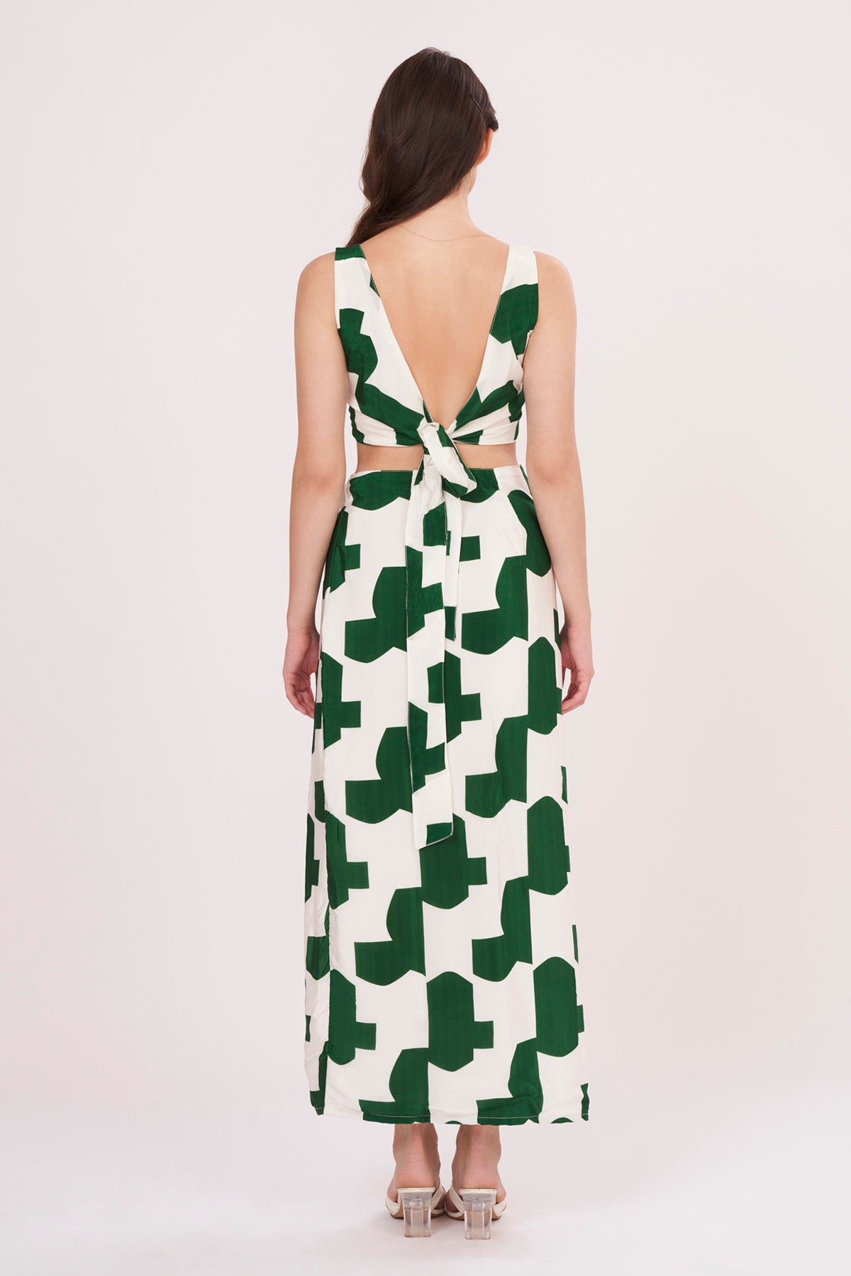 Abstract Print Muslin Co-ord Set