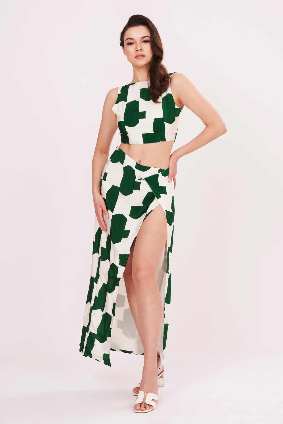 Buy Designer Abstract Print Muslin Co-ord Set for Women Online