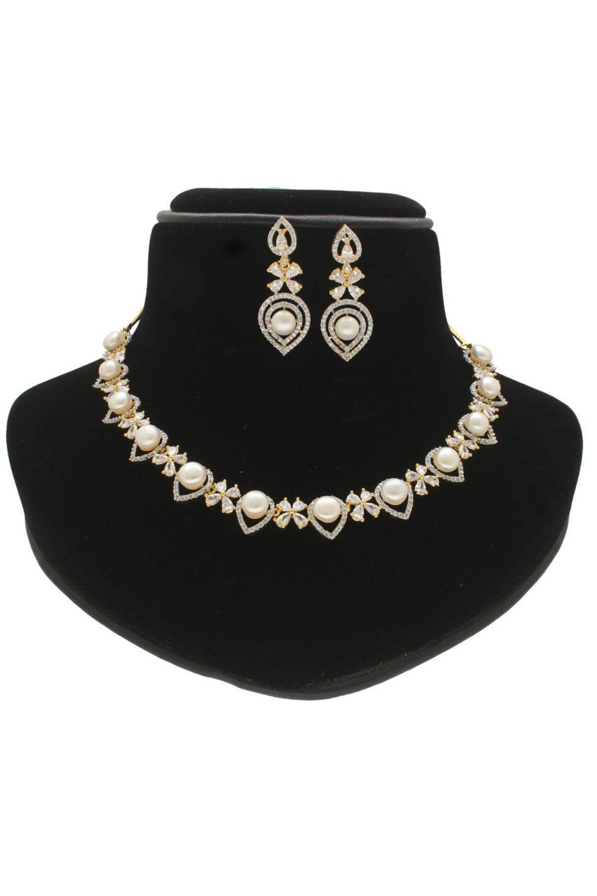 Alloy Cubic White Jewellery Set