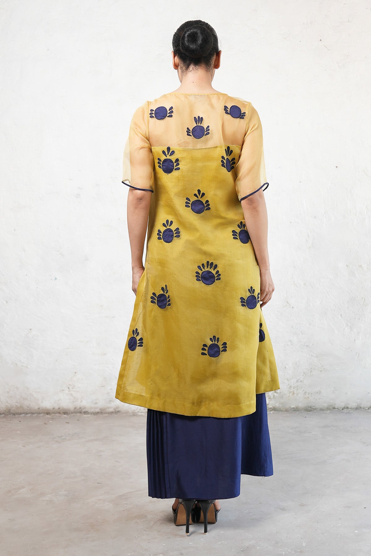 Applique Work Kurta & Skirt