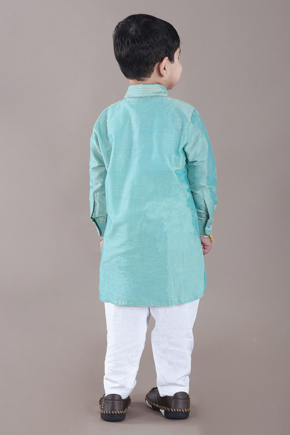 Aqua Green Pathani Kurta Set