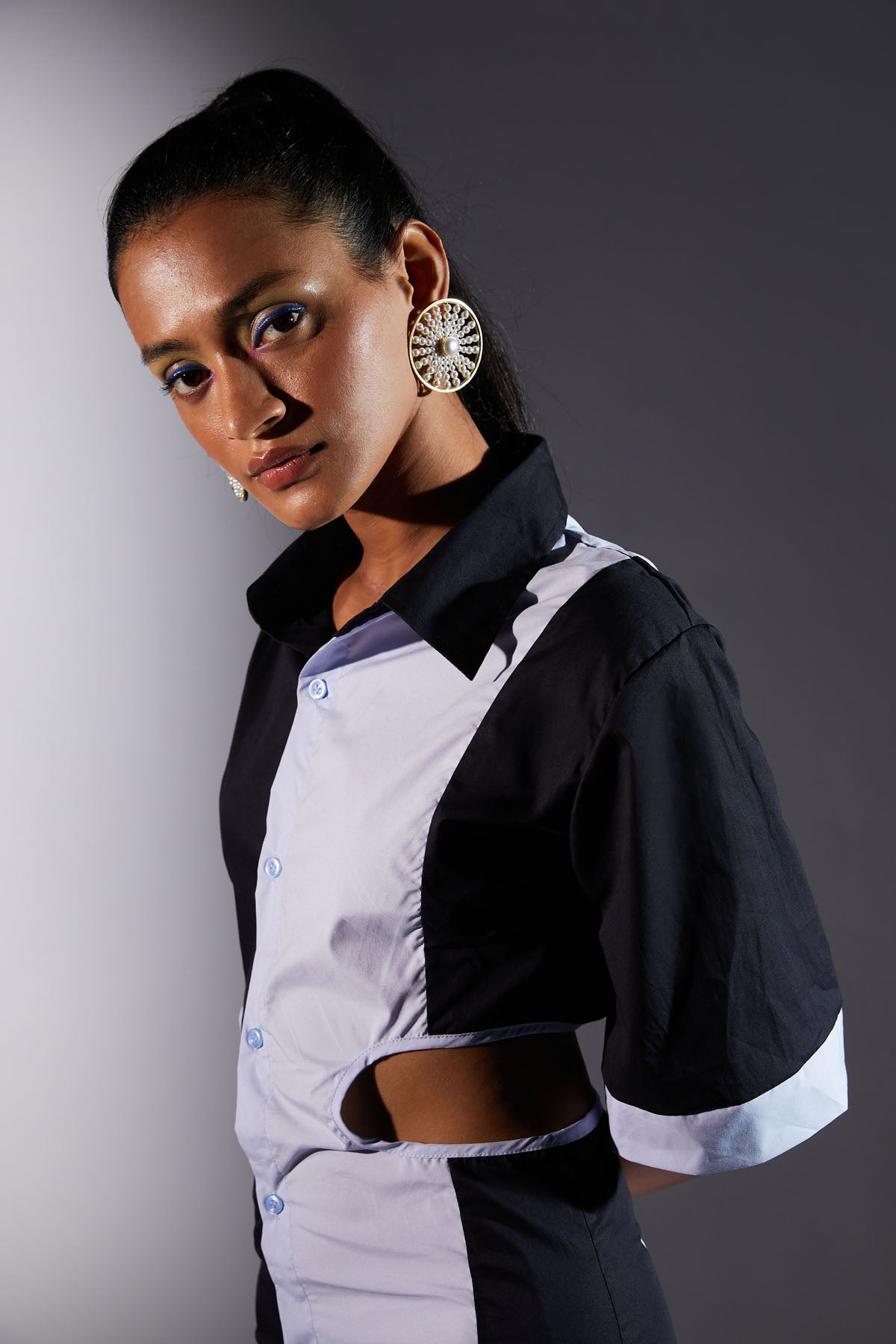 Asymmetric Two Tone Dress