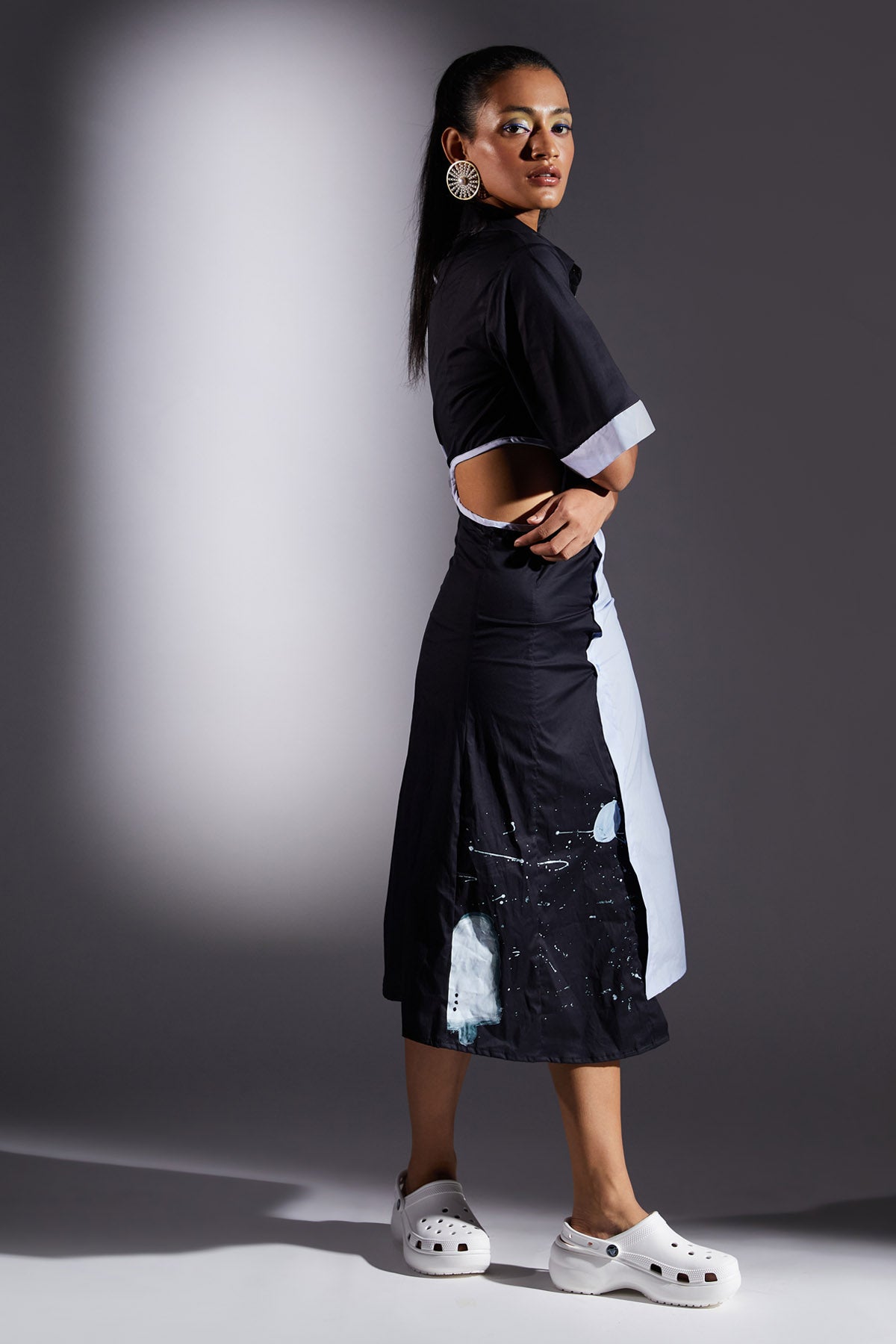 Asymmetric Two Tone Dress