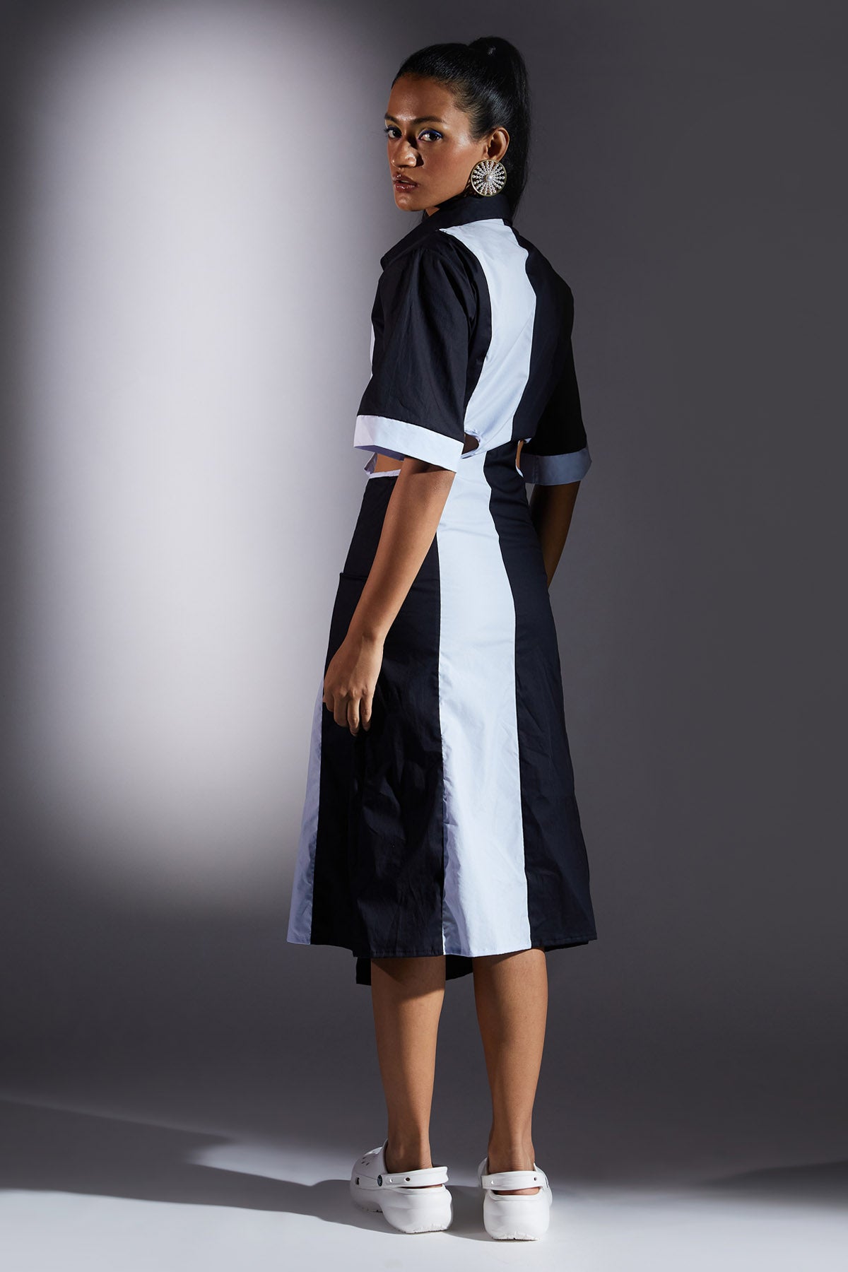 Asymmetric Two Tone Dress