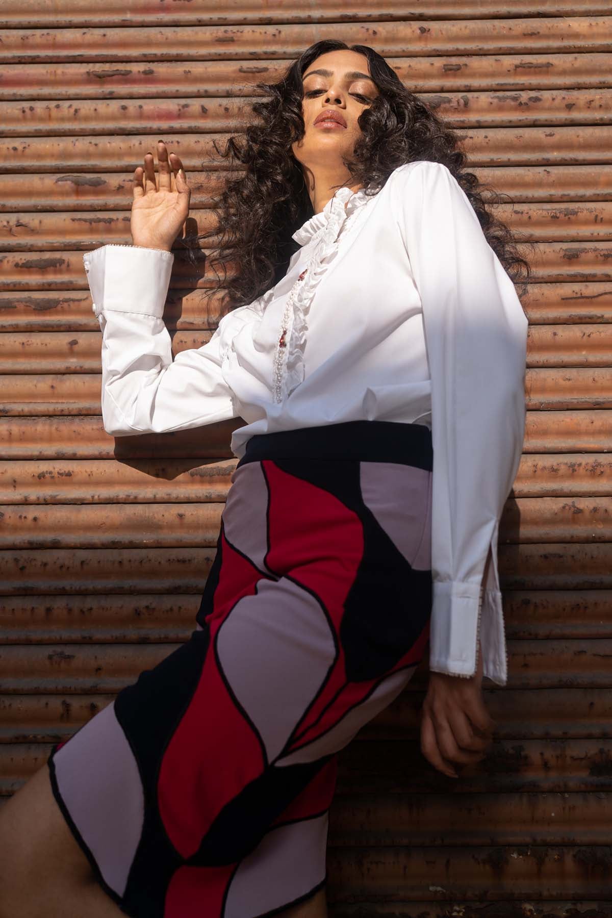 Asymmetrical Hem Skirt