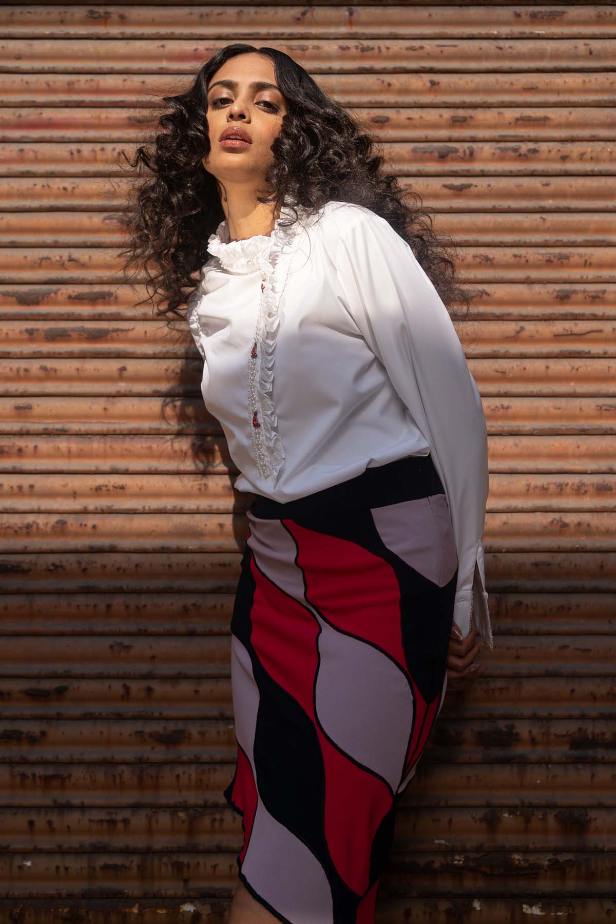 Asymmetrical Hem Skirt