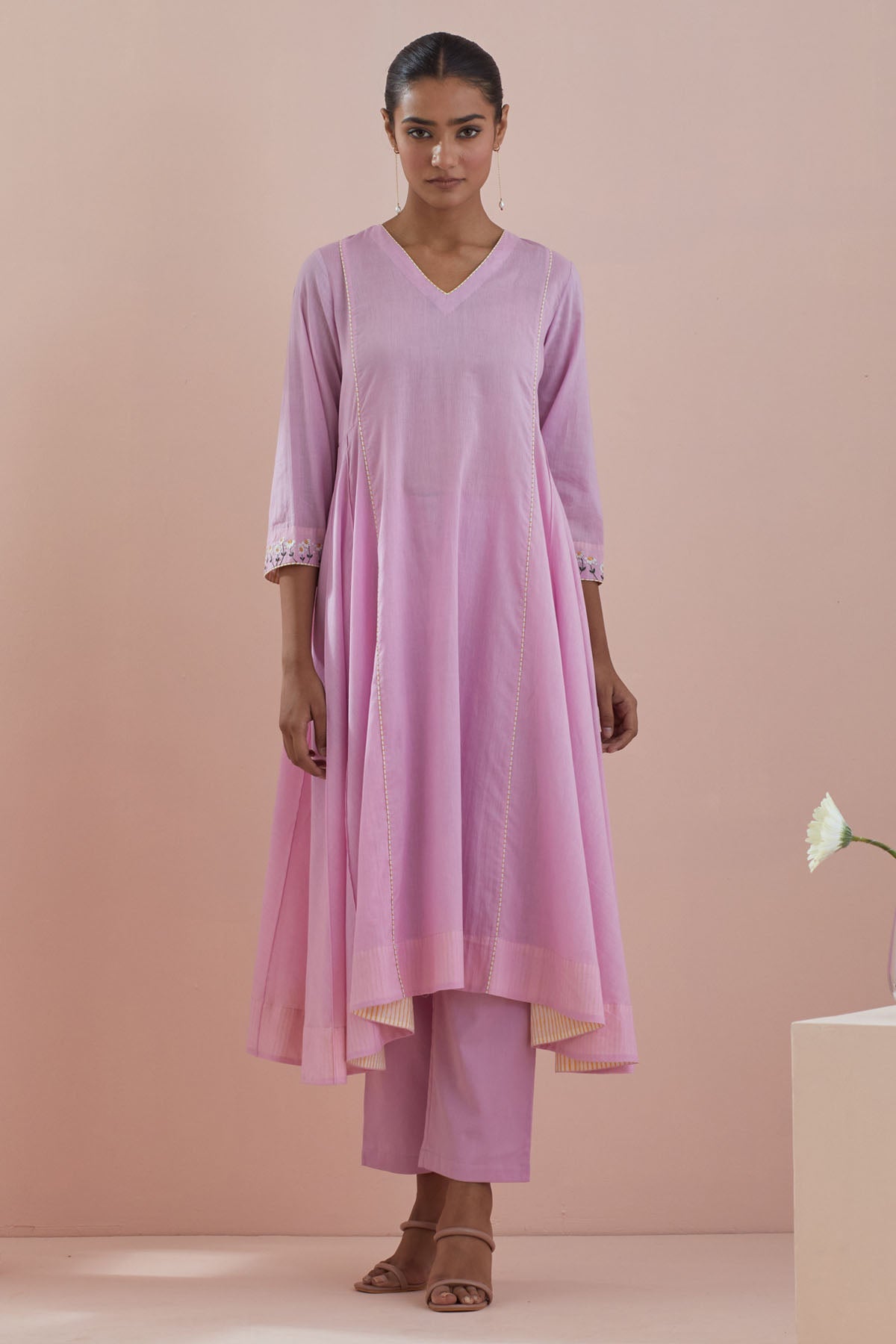 Vinusto Asymmetrical Anarkali & Pants for women online at ScrollnShops