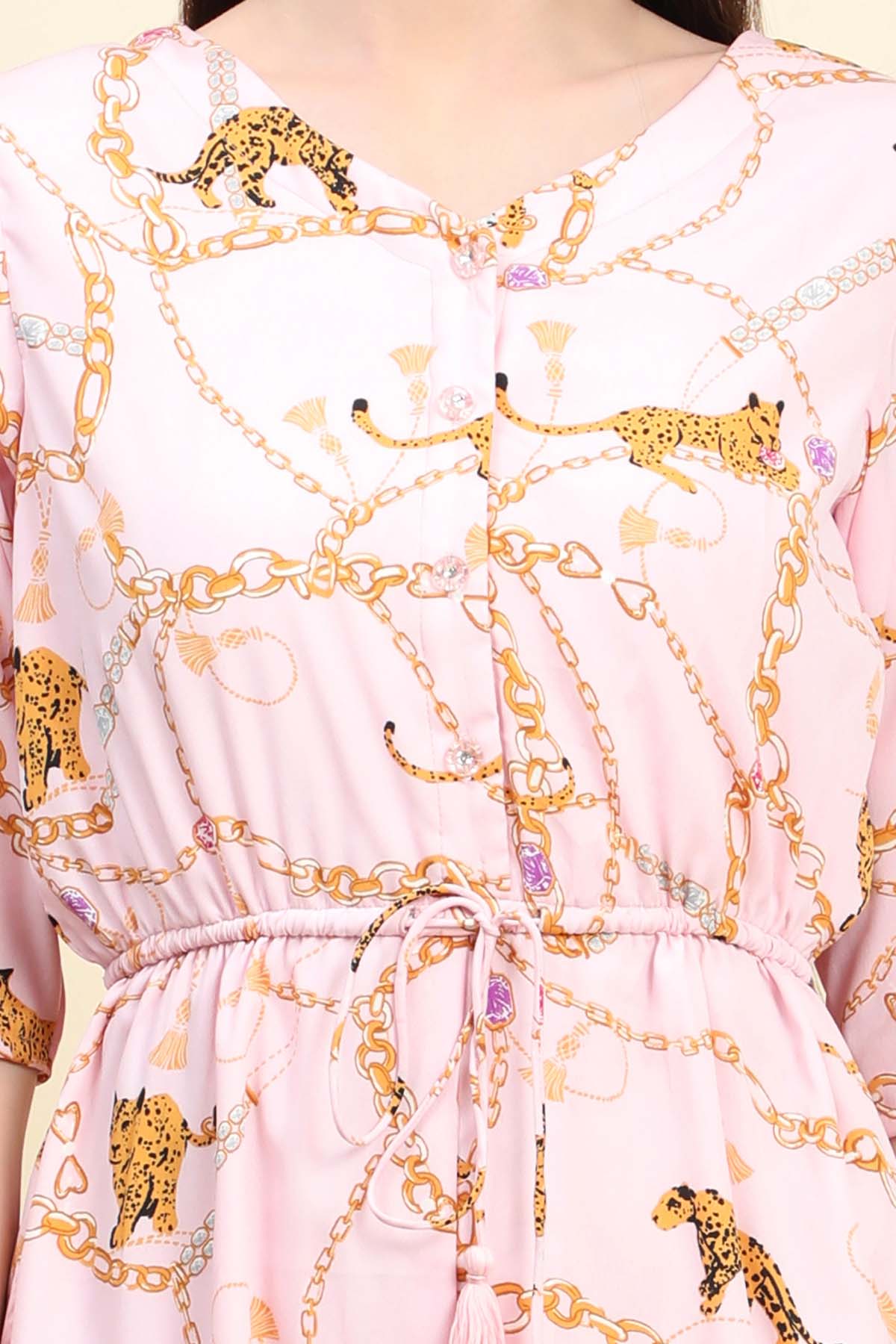 Baby Pink Crepe Jumpsuit