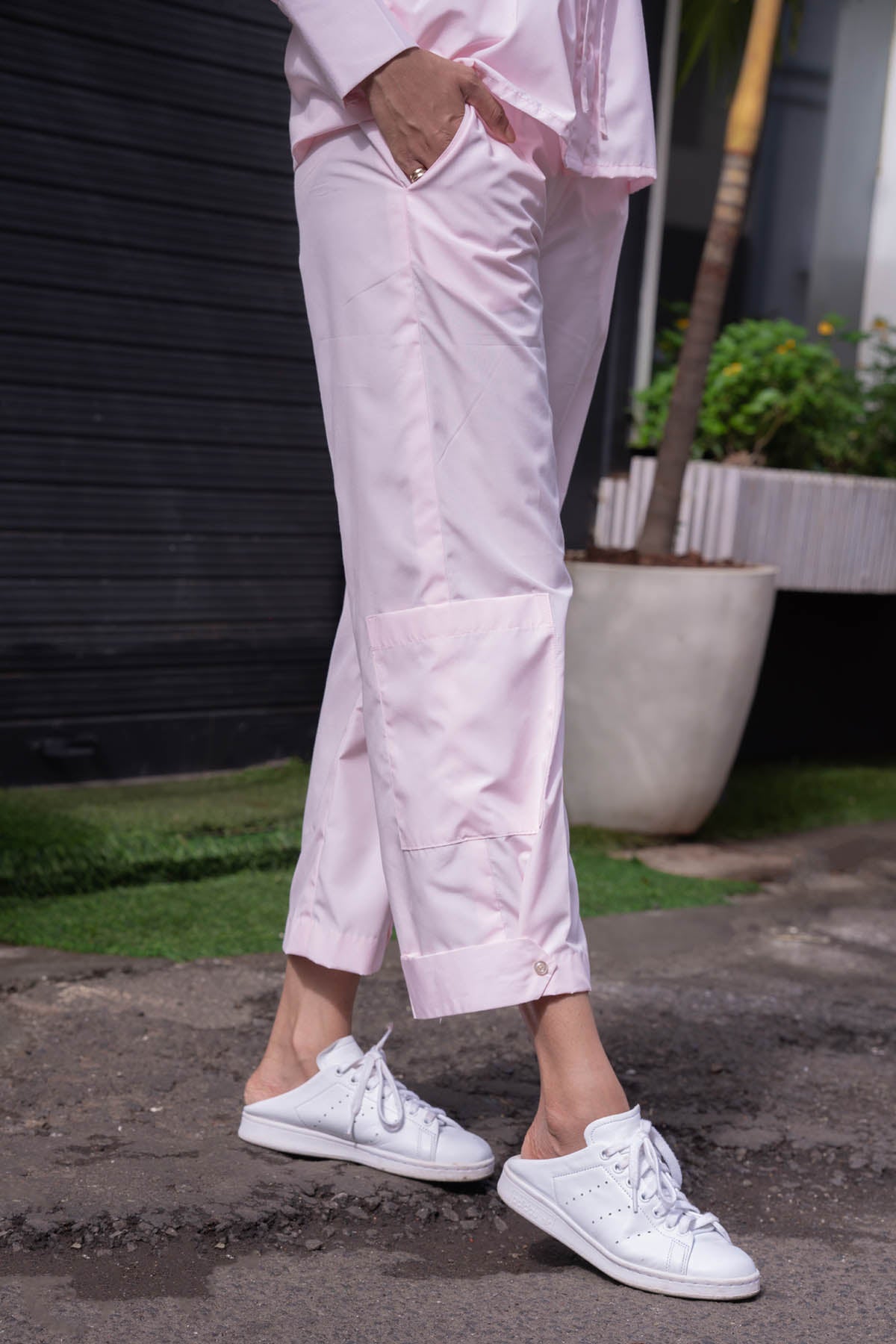 Baby Pink Sequins Shirt & Pants