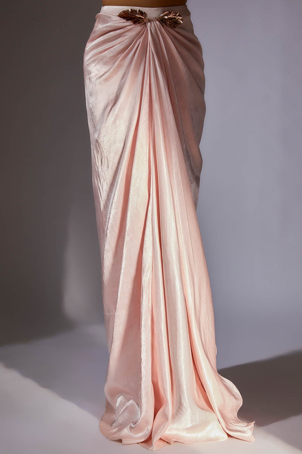 Baby Pink Embroidered Skirt Set