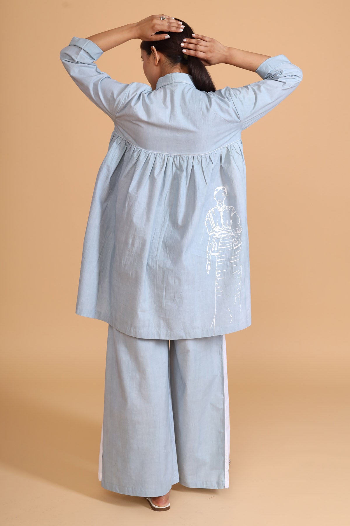 Back Gather Mint Co-ord Set