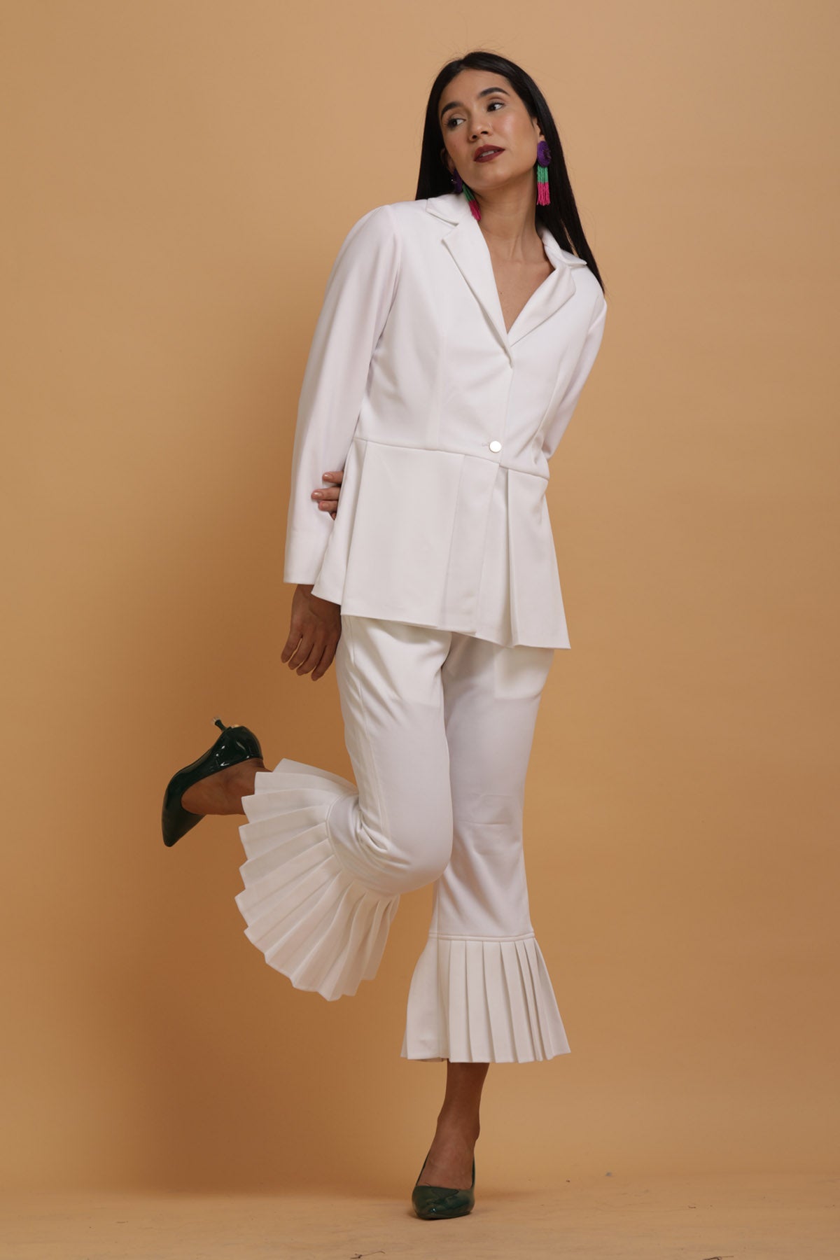 Banana Crepe Blazer Set